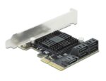 DeLOCK 5 port SATA PCI Express x4 Card - Low Profile Form Factor