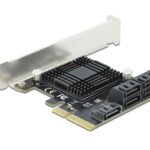 DeLOCK 5 port SATA PCI Express x4 Card - Low Profile Form Factor