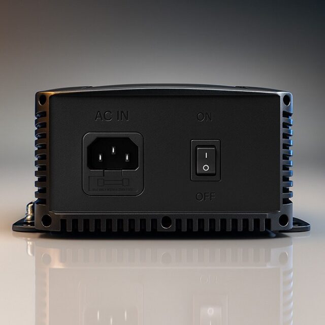 Qoltec Intelligent Professional Monolith Battery Charger for LiFePO4 AGM GEL SLA batteries | 40A | 12V - imagine 5