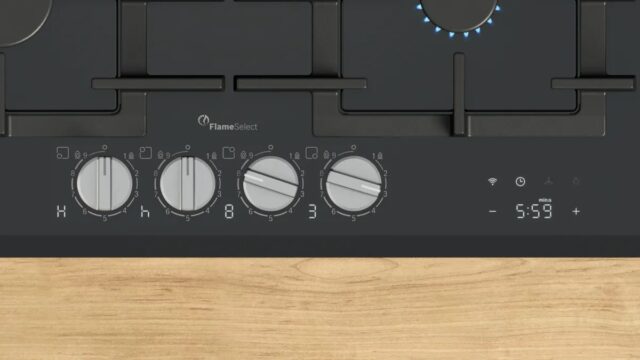 Bosch PRP6A6H40 hob Black Built-in 60 cm Gas 4 zone(s) - imagine 2