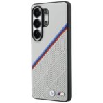 Case BMW Tricolor Metal Logo MagSafe for  Samsung Galaxy S26 Ultra grey - imagine 2