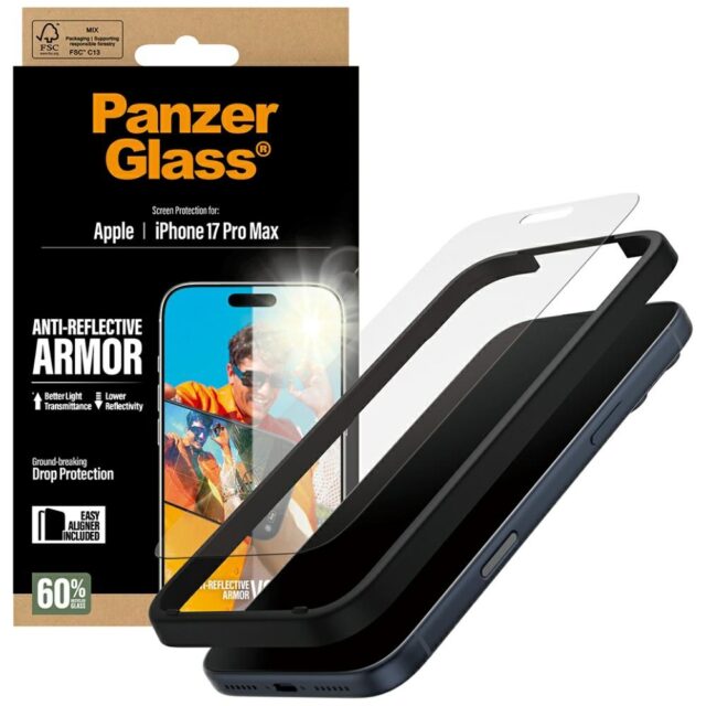 PanzerGlass Armor Anti-Reflective EasyAligner Tempered Glass for iPhone 17 Pro Max - imagine 4