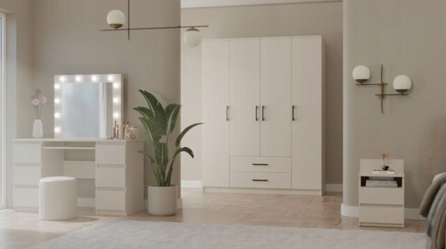 ROMANA wardrobe 160x205 Cashmere without mirror - imagine 8