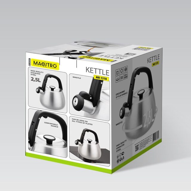 Kettle Maestro MR-1318 2 5 l Silver  Black - imagine 6