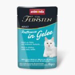 ANIMONDA Vom Feinsten Adult Raffinesse in Jelly rich in Chicken with Black Pollock - wet food for cats - 85g