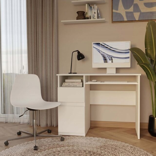 PORTO Left Desk  White - imagine 10