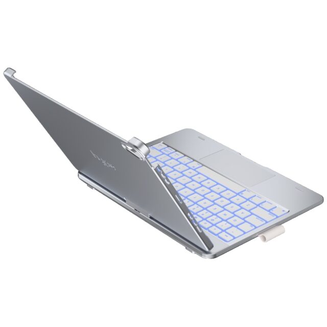 Case Typecase Flexbook Touch with keyboard for iPad Air 11" 2024/2025 silver - imagine 5