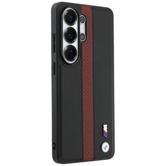 Case BMW Perforated Stripe Logo MagSafe  for Samsung Galaxy S26 Ultra red - imagine 4
