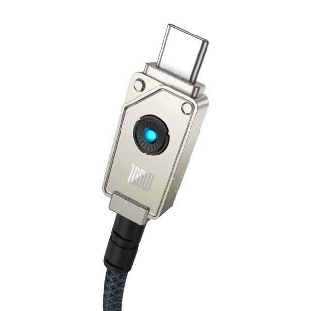 Baseus Unbreakable USB C to USB C cable 1 m 100 W White - imagine 4