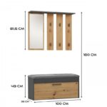 Topeshop GAR PARMA ANT/ART entryway cabinet - imagine 5