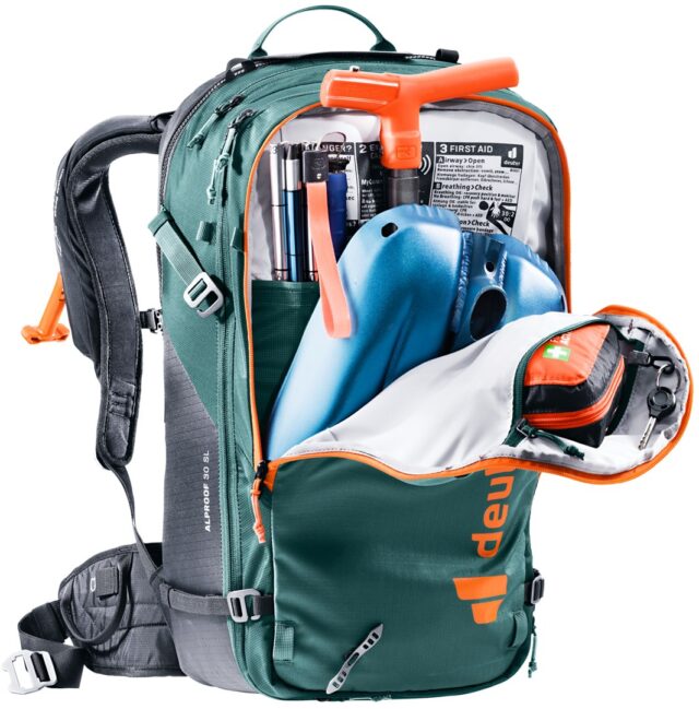 Deuter ALPROOF 30 SL backpack Rucksack Black  Green Denim  Polyamide  Polyester - imagine 6