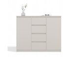 CHEST OF DRAWERS WITH 2 DOORS AND 4 DRAWERS  CASHMERE COLOUR - imagine 5