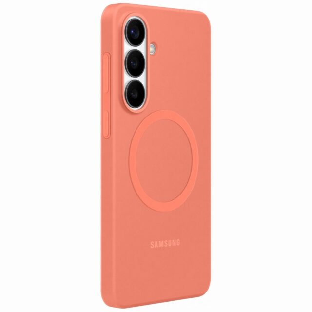 EF-ES947COE Samsung Silikonový Magnetický Kryt pro Galaxy S26+ Coral Red - imagine 3