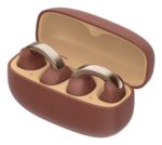 JVC HA-NP1TTU - open-back TWS earcuff headphones  burgundy - imagine 2