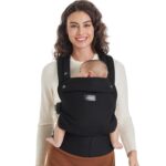 MOMCOZY BABY CARRIER NEWBORN TO TODDLER COTTON BLACK