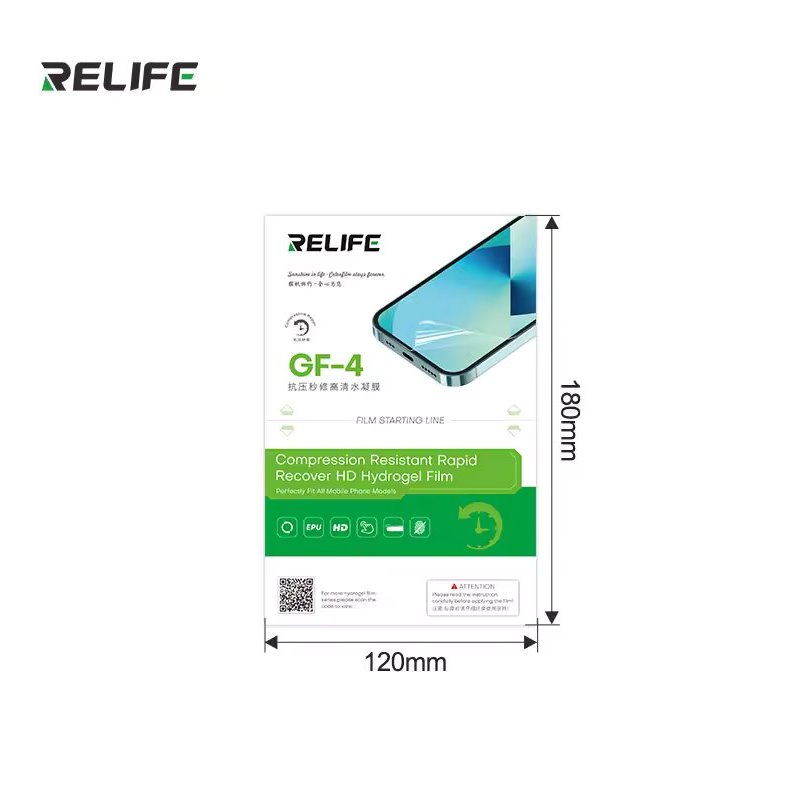 cps-fd7c487d6f1ec63629af5eb36d32c436-2026-03-09-01-42-14 RELIFE GF-4 HD Hydrogelová Obnovovací Folie pro Smartphony Pack 50 kusů - imagine 1