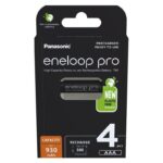 Rechargeable batteries PANASONIC ENELOOP PRO AAA 930 mAh 4 szt (BK-4HCDE/4CP) - imagine 2