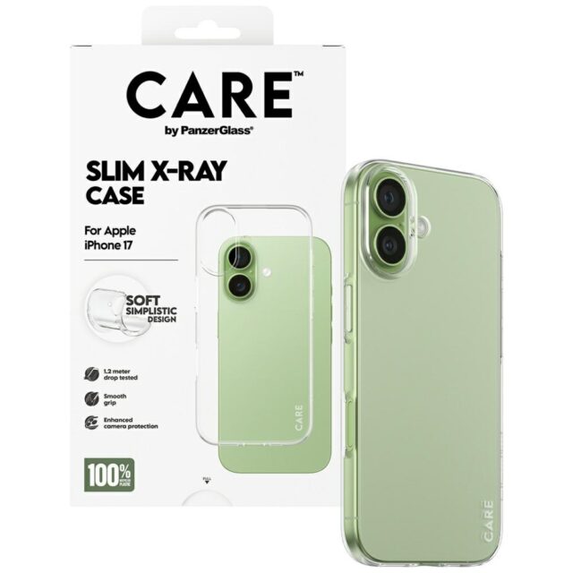 Case CARE by PanzerGlass Fashionable X-Ray Soft Basic for iPhone 17 transparent - imagine 4
