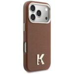 Case Karl Lagerfeld Karl Head Logo       MagSafe for iPhone 17 Pro brown - imagine 4