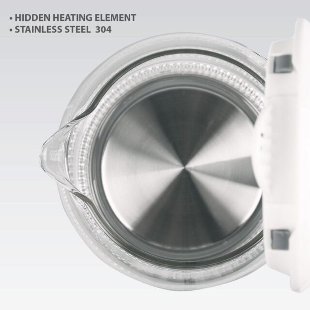 Czajnik elektryczny szklany 1 7l 2200W MR-056-GREY MAESTRO - imagine 3