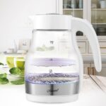 Maestro MR061 electric kettle 1.7 L 2200 W Transparent  White - imagine 2