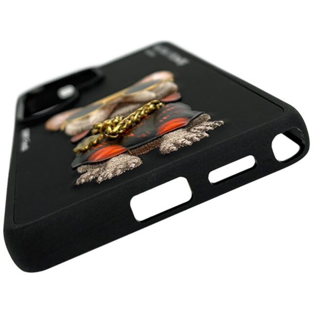 Etui Nimmy Glasses Cool Dog do Samsung    Galaxy S26 Ultra czarny - imagine 4