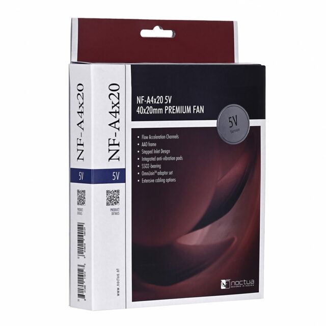 Noctua NF-A4X20 5V computer cooling component Computer case Fan 4 cm Beige  Brown - imagine 7