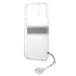 Guess GUHCP13MKB4GGR iPhone 13 6,1"Transparent hardcase 4G Grey Strap Charm - imagine 7