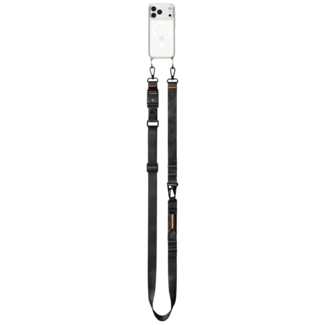 Universal leash crossbody Spigen DA30M Lanyard black - imagine 2