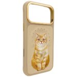 Etui Nimmy Lucky Fashion Cat MagSafe do   iPhone 17 Pro Max brązowy - imagine 3