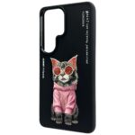 Etui Nimmy Glasses Cool Cat do Samsung    Galaxy S26 Ultra czarny - imagine 2