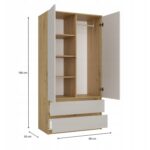 MALWA SS-90 wardrobe Artisan oak/cashmere