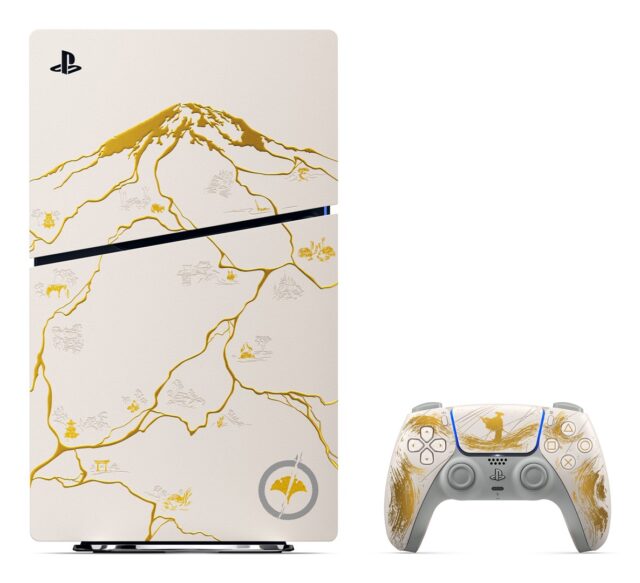 Sony PlayStation 5 Console - Ghost of Yotei Gold Limited Edition Bundle (model group - slim) - imagine 3