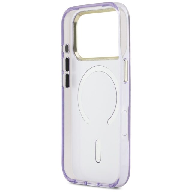 Etui Guess IML Shell Script Metal         MagSafe do iPhone 17 Pro Max fioletowy - imagine 7