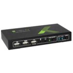 Techly 2x1 USB HDMI 4Kx2K IDATA KVM-HDMI2U KVM switch Black - imagine 2