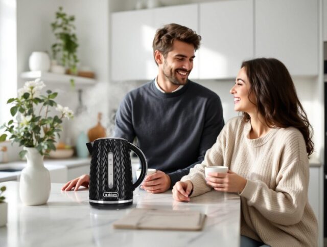 NELO kettle  capacity 1.7 l  power 2000 W  black - imagine 8