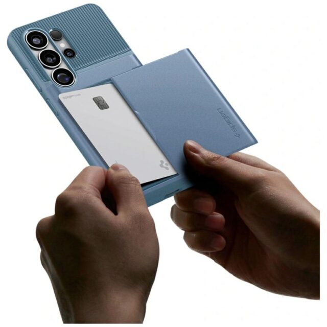 Spigen Slim Armor CS case Samsung Galaxy S26 Ultra light blue - imagine 4