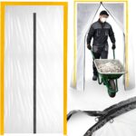 DRZWI PRZECIWPYŁOWE REMONTOWE XXL, KURTYNA PRZECIWKURZOWA 230X135 PROSTA