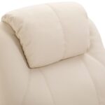 EXTRALINK FOTEL WYPOCZYNKOWY MASUJĄCY Z PODNÓŻKIEM BIAŁY - imagine 4