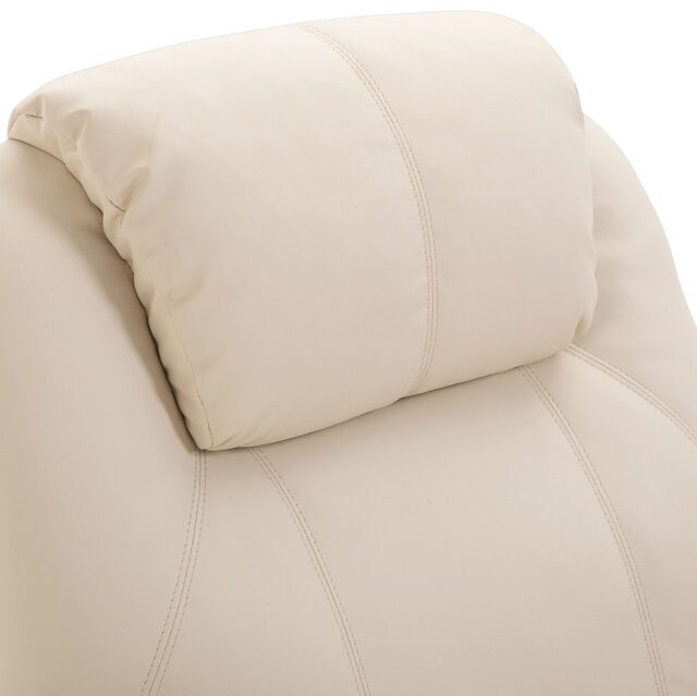 EXTRALINK FOTEL WYPOCZYNKOWY MASUJĄCY Z PODNÓŻKIEM BIAŁY - imagine 4