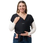 MOMCOZY BABY WRAP CARRIER BLACK - imagine 3
