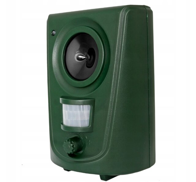 BLACK FOREST ULTRADŹWIĘKOWY ODSTRASZACZ ZWIERZĄT Z CZUJNIKIEM RUCHU 62m2 WODOODPORNY - imagine 2