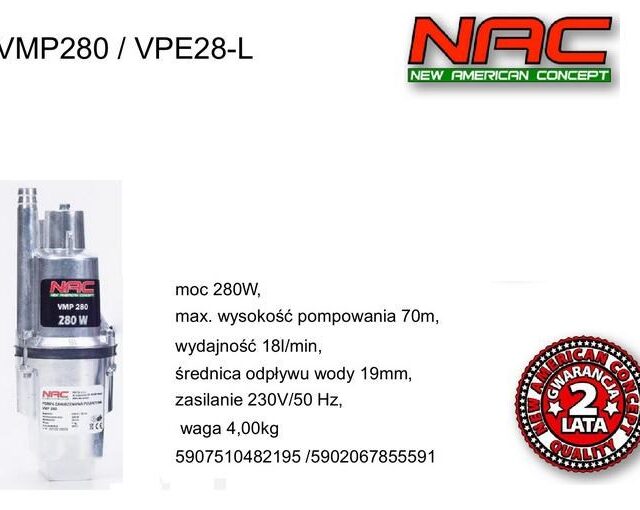 NAC POMPA MEMBRANOWA 280W/VPE28-L .