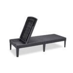 KETER POLY RATTAN LOUNGER JAIPUR GRAPHITE - imagine 9