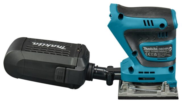 Makita DBO484Z portable sander Random orbital sander 14000 OPM Black  Blue - imagine 4