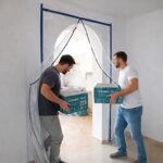 DRZWI PRZECIWPYŁOWE REMONTOWE XXL, KURTYNA PRZECIWKURZOWA 230X135 PROSTA - imagine 5