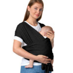 MOMCOZY BABY WRAP CARRIER BLACK