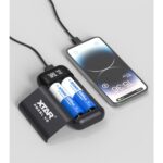 Charger / power bank batteries Li-ion 18650 / 20700 / 21700 Xtar PB2SL V2 black - imagine 4