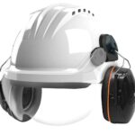 Safety helmet CURRO-VISOR white