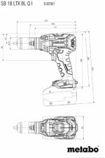 Metabo drill UD SB 18 LTX BL Q Carcass Metabox - imagine 3